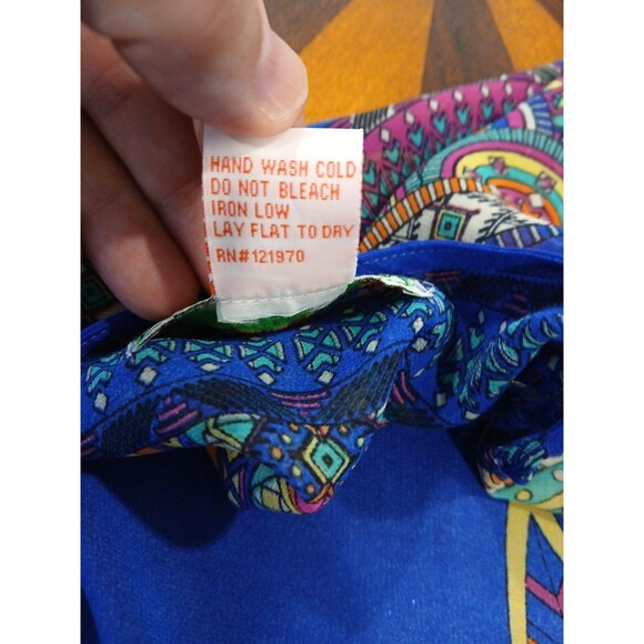 FLYING TOMATO Feather Geometric Boho Short Kimono Small Colorful Multicolor - Picture 10 of 10